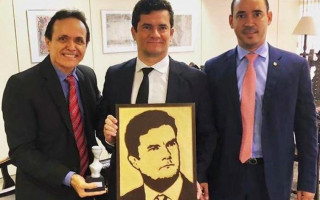 Eurival Miranda, Sérgio Moro e Vicentinho Júnior, em Brasília-DF
