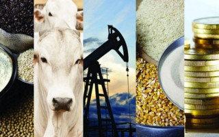 As commodities são divididas nas categorias agrícolas, minerais, ambientais e financeiras.