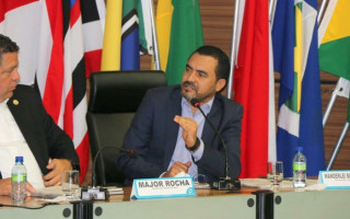 Vice-governador Wanderlei Barbosa durante reunião em Belém-PA