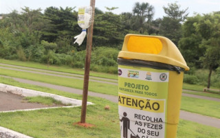 Pontos de coleta já foram instalados no Parque Cimba.