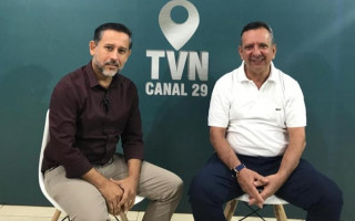 Antonio Andrade durante entrevista para o Jornal da TVN.