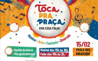 A programação será realizada na Praça dos Girassóis.