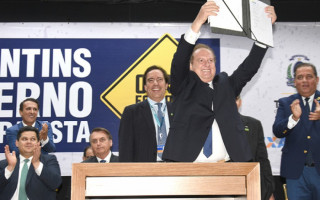 Assinatura do programa governo municipalista contou com a presença do presidente Bolsonaro