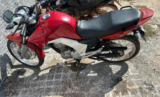 Motocicleta acabou sendo localizada e apreendida pela Polícia Civil 