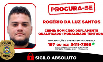 Informações sobre seu paradeiro podem ser fornecidas à 2ª Divisão, por meio do telefone/WhatsApp (63) 3411-7366. O anonimato é garantido 