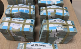 Dinheiro apreendido com deputado