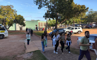 Estudantes durante edição anterior do Exato; prova será aplicada neste domingo (17) em 14 municípios do Tocantins
