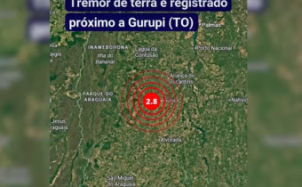 O tremor foi registrado na madrugada desta quinta-feira (21) 