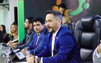 Presidente Max Fleury durante a sessão em que anunciou a conquista do Selo Diamante da ATRICON