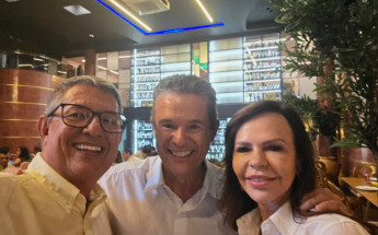 Presidente Big Jow, ministro André de Paula e senadora Dorinha