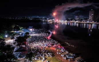 No local, foi proibida a entrada de veículos e montada uma grande estrutura de palco e iluminação, para garantir o conforto e segurança do público
