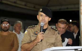 Valdeone Dias durante cerimônia de despedida do 2º BPM em Araguaína