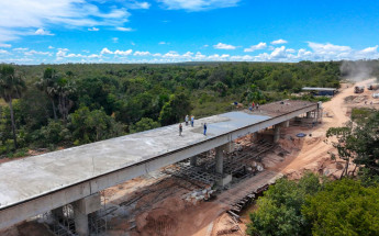  Obras da Ponte Caracol avançam e já alcançam 75% de execução na TO-110, no Jalapão 