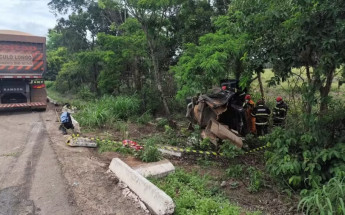Acidente aconteceu no trecho da BR-153 em Colinas do Tocantins 
