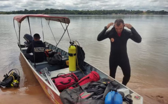 Bombeiros fazem buscas por criança que desapareceu no Rio Tocantins, em Tocantinópolis 