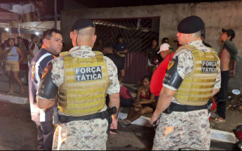 PM durante ocorrência de tentativa de homicídio no setor Céu Azul, em Araguaína 