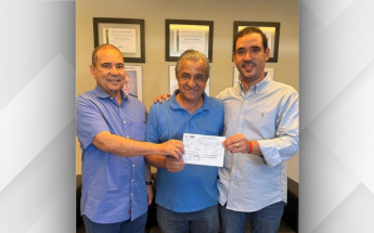 Antônio Jorge, Hider Alencar, Osvaldo Mota e Luiz Cláudio Benício durante ato de filiação ao PSDB, ao lado do presidente regional Vicentinho Júnior e do ex-senador Vicentinho Alves