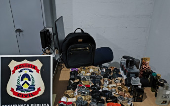 Itens furtados foram recuperados pela Polícia Civil em Paraíso 
