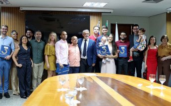 Deputado Amélio Cayres durante cerimônia de posse de novos servidores concursados na Assembleia Legislativa do Tocantins 