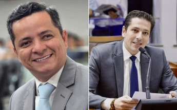 Deputados estaduais Jorge Frederico (presidente da Comissão de Defesa do Consumidor) e Olyntho Neto (presidente da Comissão de Finanças) 