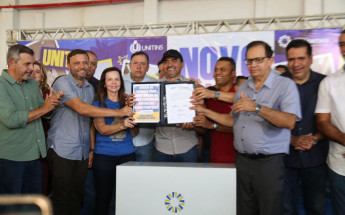 Senadora Professora Dorinha durante evento de assinatura da ordem de serviço para construção do câmpus da Unitins em Augustinópolis 