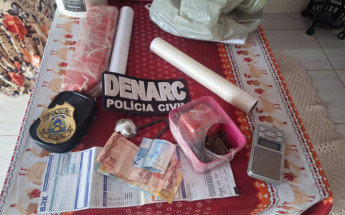 Material apreendido durante ação da 2ª Denarc, em Araguaína