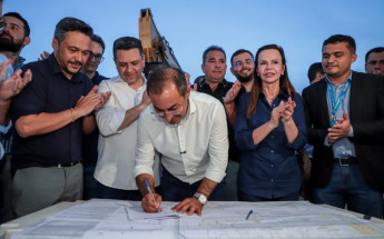 O evento foi realizado nesta terça-feira, 12, no local onde está sendo construído o empreendimento, na Rua 14 do Jardim do Lago