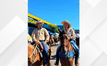 Presidente da Câmara, vereador Max Fleury, durante a 36ª Cavalgada de Araguaína 