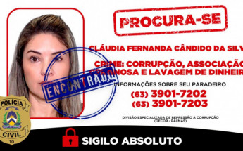 Investigada que estava foragida se apresentou em Palmas 