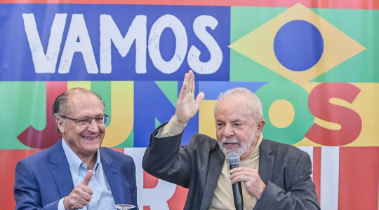 Geraldo Alckmin, vice-presidente, e Lula, presidente da República.