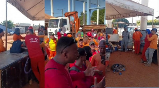 Greve dos trabalhadores foi anunciada na manhã desta terça-feira. 