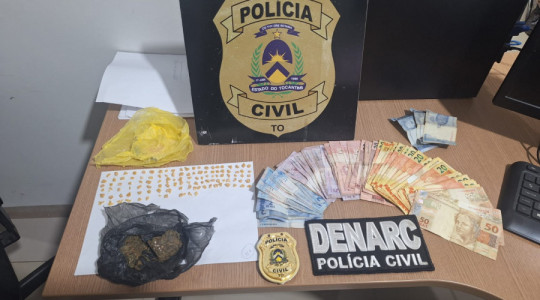 Polícia Civil desarticula ponto de venda de drogas na região da Feirinha, em Araguaína 