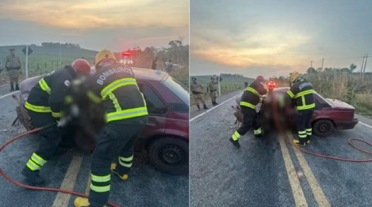 Acidente entre carros na TO-342, em Miracema do Tocantins