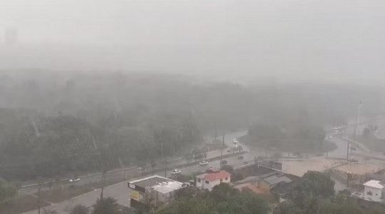 Chuva forte registrada em Palmas 
