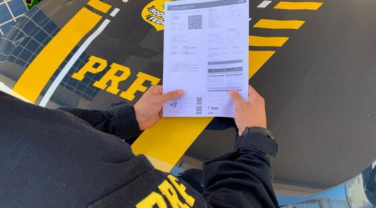 A condutora do veículo informou ainda que os documentos apresentados eram falsos e que o passageiro era seu filho, de 25 anos.