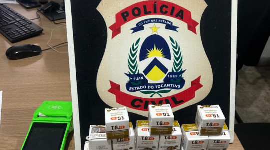Medicamentos apreendidos durante ação da Polícia Civil em Paraíso