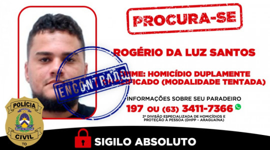Rogério da Luz Santos era procurado desde junho de 2025. 