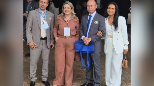 Prefeito de Araguaína, Wagner Rodrigues, durante mobilização da Confederação Nacional dos Municípios, em Brasília, contra pautas-bombas que impactam as finanças municipais.