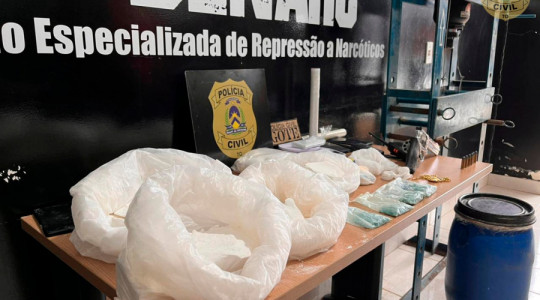  Polícia Civil fecha novo laboratório de refino de drogas em Palmas