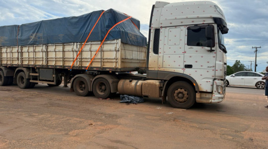 Idoso morreu após ser atropelado por caminhão no setor Barros, em Araguaína