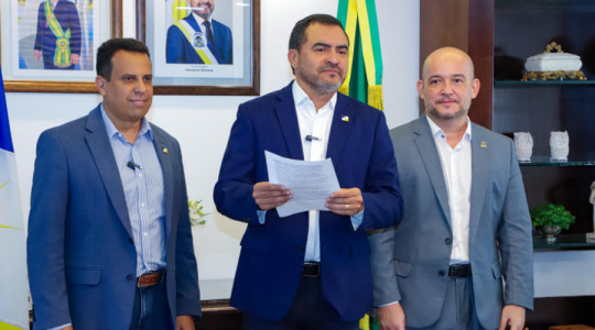 Governador Wanderlei Barbosa durante anúncio do edital de reaproveitamento do concurso da Educação