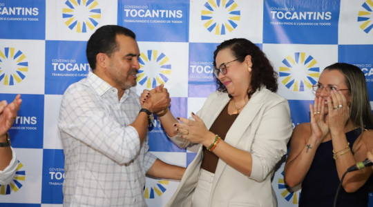 Governador Wanderlei Barbosa anunciou a professora Celestina Maria de Souza como nova secretária de Estado da Educação