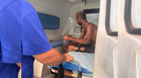 Mecânico foi encontrado com vida