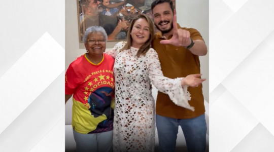 Ex-senadora Kátia Abreu durante anúncio de filiação ao PT, em vídeo publicado nas redes sociais