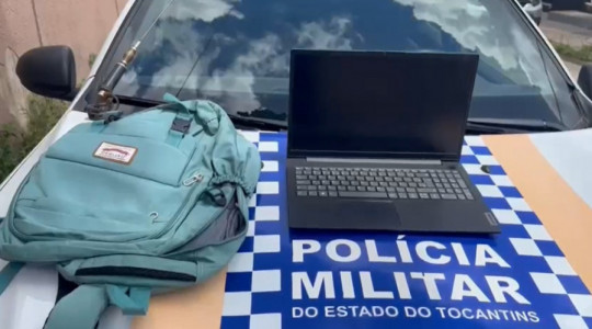 Notebook pertencente à rede municipal de ensino foi recuperado pela polícia