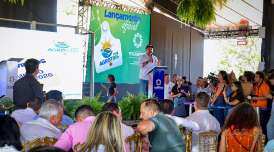 Governador Wanderlei Barbosa lança oficialmente Agrotins 2026 durante evento em Cariri.