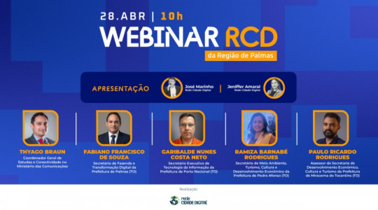 Webinar das Cidades Digitais é transmitido pelo canal da RCD no YouTube e já envolveu mais de 2.800 prefeituras de todo o Brasil