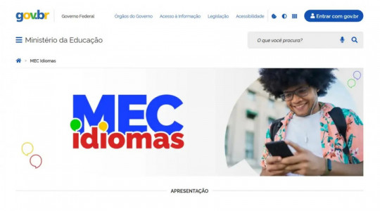 O MEC Idiomas é um portal e aplicativo gratuito do MEC de aprendizagem bilíngue autoinstrucional do nível básico ao avançado 