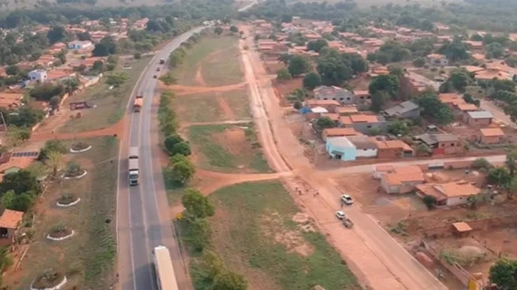 Vista aérea de Rio dos Bois 