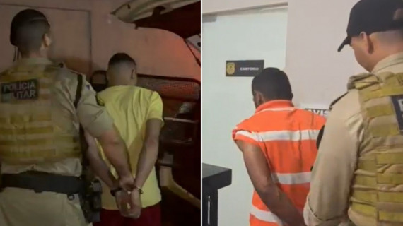 Dois suspeitos presos pela Polícia Militar nos setores Noroeste e Maracanã